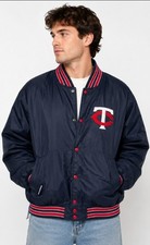 VTG Holloway Minnesota Twins Satin Quilted Varsity Jacket NWT Large L300 picture
