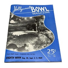 Vintage 1949 Wood Hollywood Bowl Magazine Eighth Week Symphonies Under Stars picture