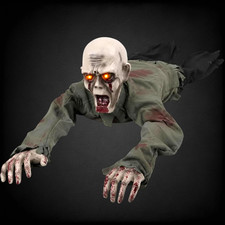 NEW Animated Crawling Zombie Halloween Prop 43