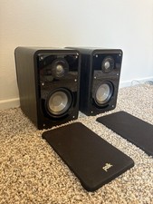 Polk Audio S15 Signature Speaker Pair Black Bookshelf Speakers TEST VIDEO picture