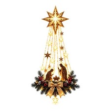 Bethlehem Star Of Faith Lighted Nativity Wall Decor for Christmas Lights picture