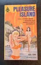 Pleasure Island Alix York Midwood 32-422 1st Ed 1964 Vintage Sleaze GGA RARE picture