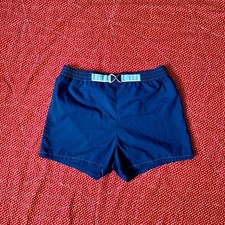 Vintage Jantzen Navy Blue Swim Trunks Shorts 1970s Twee Indie Size 34 picture