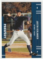 JUSTIN VERLANDER DETROIT TIGERS OLD DOMINION 2005 PLAYOFF PRESTIGE #151 (RC) picture