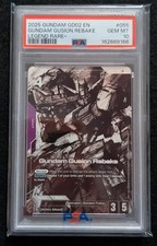 Bandai 2025 Gundam Card Game GD02 Gundam Gusion Rebake LR+ #055 PSA 10 GEM MINT picture
