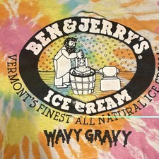 Vintage Rare OG Ben & Jerry's Wavy Gravy Tie-Dye Tee Men's XXL Grateful Dead picture