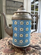 Rare Victorian era apple blossom coffee pot, Manning, Bowman & Co. picture