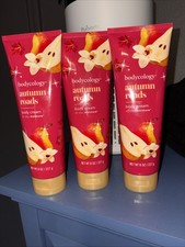 3 X Bodycology Autumn Roads Body Cream Lotion 8.0 oz Ea NEW picture
