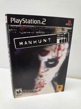 AUTHENTIC & EXCELLENT Artwork Manhunt (Sony PlayStation 2)  And Case NO GAME picture
