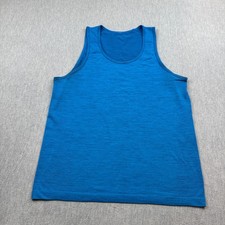 Lululemon x Barry's Bootcamp Shirt Mens Large Blue Metal Vent Tech Tank Top Gym picture