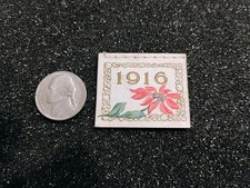 Original 1916 Miniature Calendar Complete 1 .25 X 1.50  Inches picture