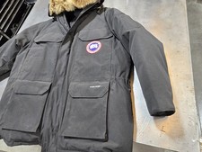 Canada Goose Men's XL Black Hooded Parka Coat Great Condition picture