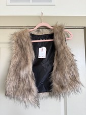 Fur Vest Size Women's M, Brand New With Tags & Never Worn picture