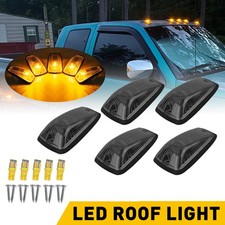 Smoked LED Cab Roof Parking Marker Clearance Lights 5pcs Kit For Chevy GMC Truck picture