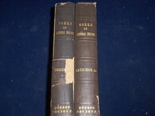 1844 WORKS OF THOMAS BEACON SET OF 2 VOLUMES - CATHECHISM - PRAYERS - KD 1013 picture