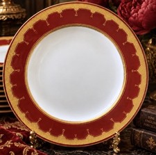 Antique MINTON Set Of 9 Dinner Plates G9561 Red Gold 10.25” Rare Museum Quality picture
