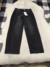 Vici Los Angeles Free Cove Women’s Black Barrel Leg Jeans Size 27 Pants picture
