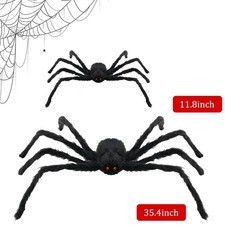 2pc Giant Scary Spider Fake Large Hairy Colorful Spider for Halloween Yard Decor picture