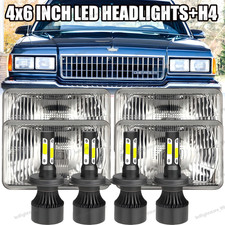 4x6 Inch LED Headlights Hi/Lo Sealed Beam For Chevrolet Caprice 1977-1986 white picture