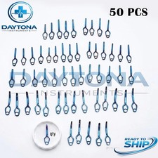 50PC Titanium Aneurysm Clips Set Neurosurgery Brain Surgical Instrument Premium picture