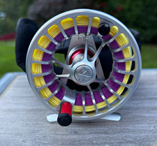 Redington Rise Silver 3/4 Fly Reel w/ Line + Redington Reel Case Pouch picture