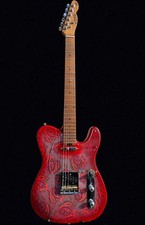 Firefly FFTL Classic Electric Guitar Red Paisley Roasted Maple Alnico 5 Locking picture