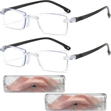 2 PCS Auto Focus Glasses Self Adjusting, Intelligent Dual Focus Smart Reading Gl picture