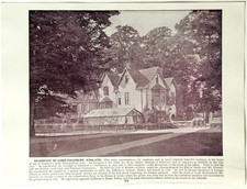 1890s Residence Of Lord Salisbury England Halftone Print Victorian Politician picture