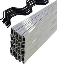 20/10 PCS 6.6FT Wiggle Wire Channel Spring Wire Lock Channel Kit Aluminum Alloy picture