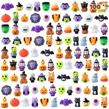 JOYIN 100 Pcs Halloween Mochi Squishy Toys for Kids Gift, Small, Multicolor picture