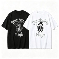 Southside Magic Cartoon Wizard Character Graphic T‑Shirt SIZE S‑5XL picture