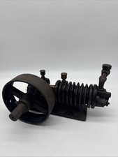 Antique Brunner Air Compressor Parts Neat Air Cooled Hit Miss Engine Model  picture