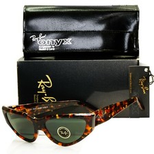 Authentic Bausch & Lomb Ray-Ban Vintage 1983 Onyx Hipster Sunglasses Brown W0804 picture