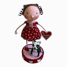 Lori Mitchell Mila Loves Milo Valentine's Day Figurine Hand Painted Resin  picture