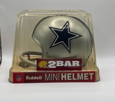 Dallas Cowboys 1964-1966 NFL Riddell 2 Bar Throwback Mini Helmet Rare New NIB picture
