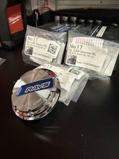 Rays OEM 61025000005BC(x4) Gram Lights Center Chrome Blue 57D 57DR 57CR 57 JAPAN picture