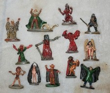 Vtg Grenadier Ral Partha D&D Metal Miniature Lot 13pc Undead Monsters Wizard OOP picture