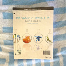 Wiley Organic Chemistry by David Klein 4th Edition Loose-Leaf Textbook picture
