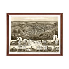 Old Map of Shenandoah, PA 1889 - Vintage Shenandoah Pennsylv picture