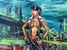 Lil’ Kim La Bella Mafia Oil Painting picture