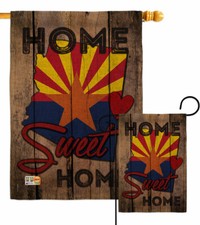 State Arizona Home Sweet Garden Flag Americana States Gift Yard House Banner picture
