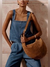 NWOT Madewell, The Essential Curve Shoulder Bag in Aged Cognac picture