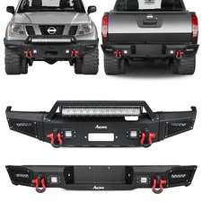 Fits 2005-2022 Nissan Frontier New Steel Front/Rear Bumper w/Winch Plate&Lights picture