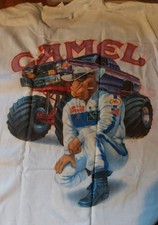 Camel Motorsports T-Shirt Mens XL Joe Camel Monster Truck VTG 90s  picture