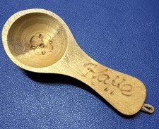 Antique Swedish Style Hand Carved Wooden Kaffe (coffee) Spoon 4