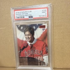 2018 Topps Stadium Club Shohei Ohtani At Podium Red Foil picture