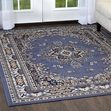 Persien BLUE AREA RUG 6 X 8 MEDIUM ORIENTAL CARPET 69 - ACTUAL 5' 2