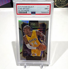 Panini 2015-16 Select Concourse Kobe Bryant #7 Silver Prizm PSA 9 Lakers picture