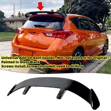 Gloss Black Universal Rear Roof Spoiler For Scion iM 2016 GT-Style Window Wing picture