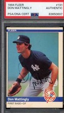 Don Mattingly PSA DNA Signed 1984 Fleer Rookie Autograph picture
